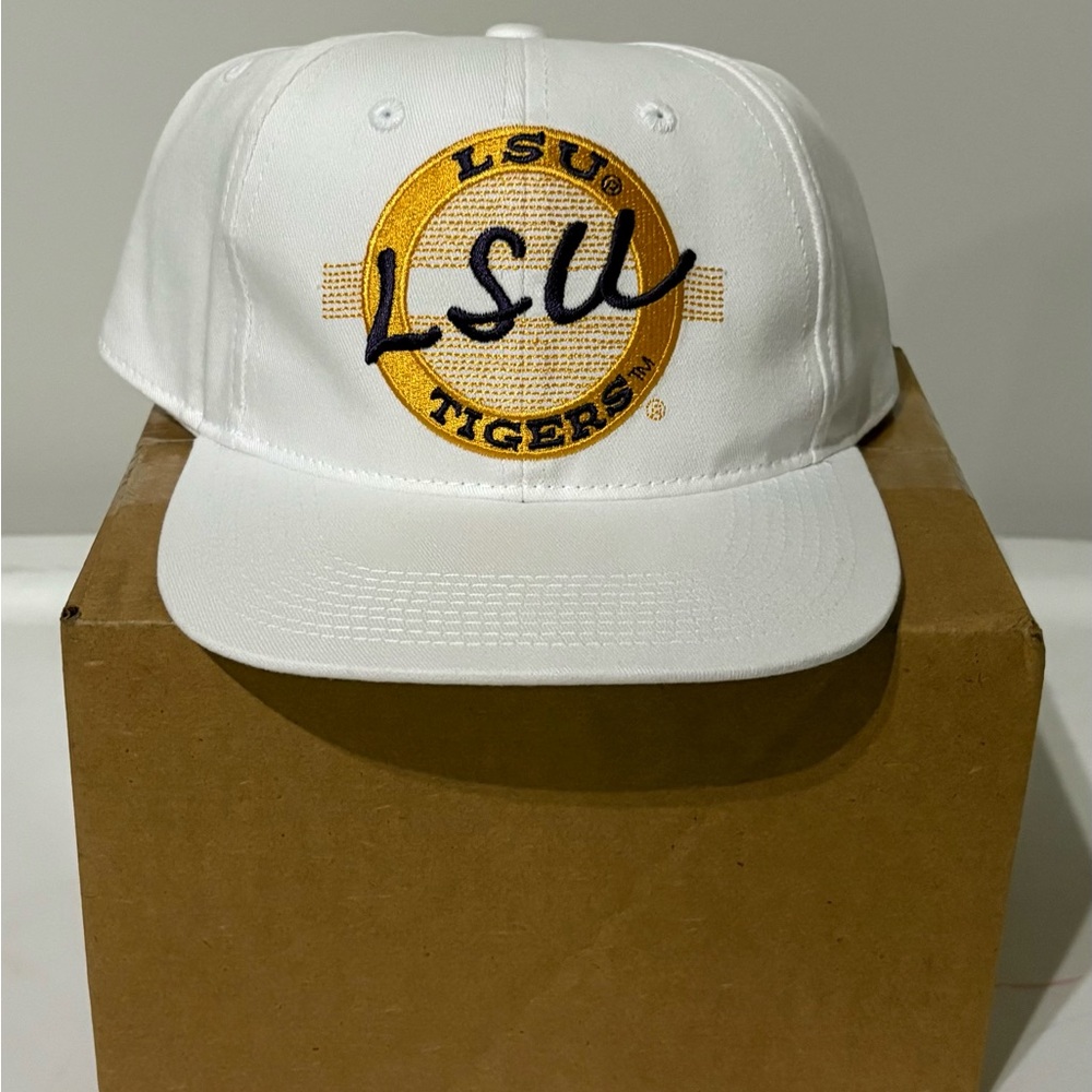 The Game “White and Gold” LSU Retro Circle Snapback Hat